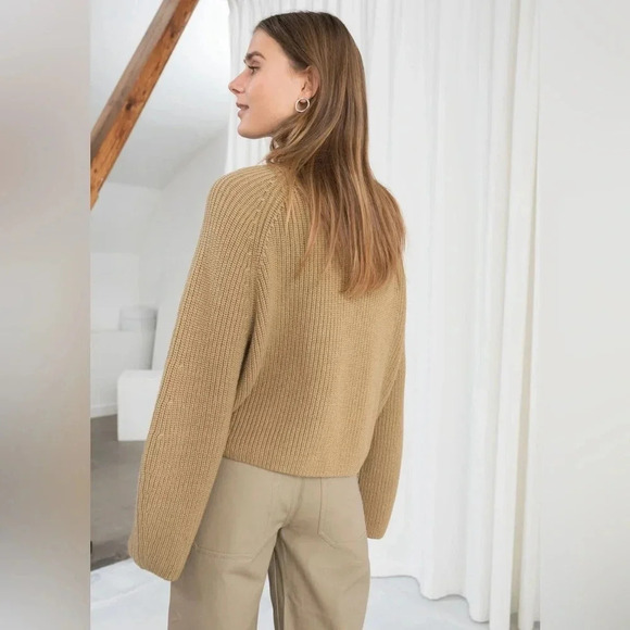 & other stories wool blend mock neck sweater size XS - Picture 2 of 15